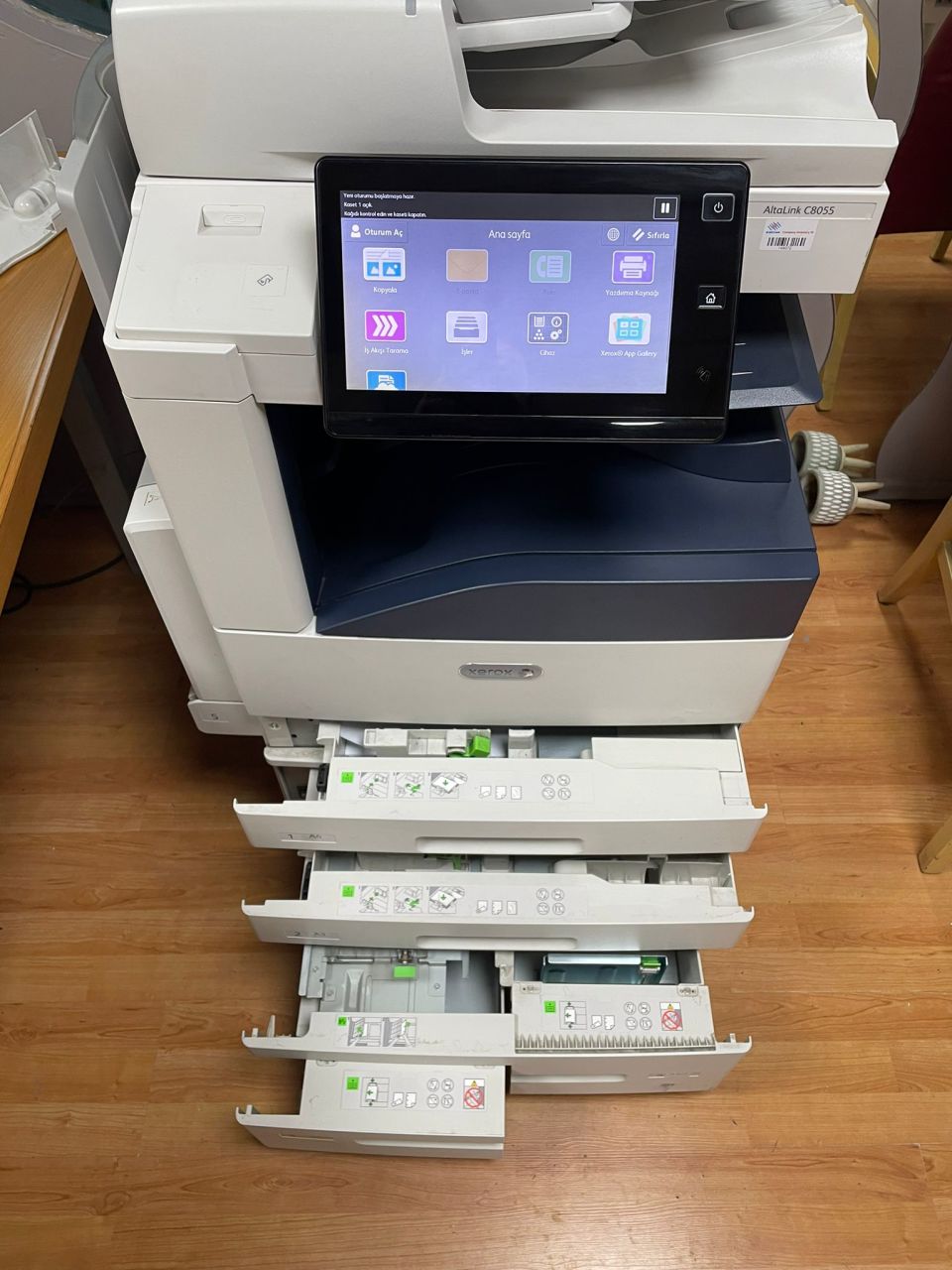 Xerox C8055 Renkli a3 a4 a5 ikinciel Yazıcı Tarama ve Fotokopi